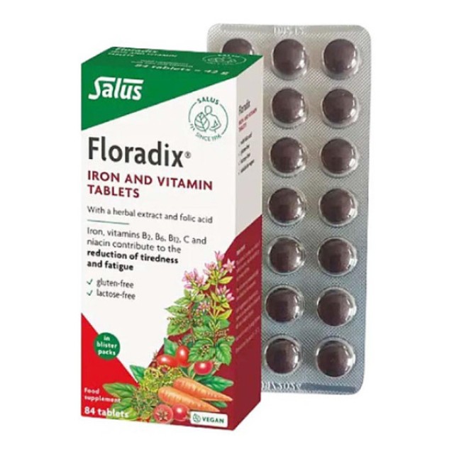 Salus Floradix Iron and Vitamin 84 ταμπλέτες