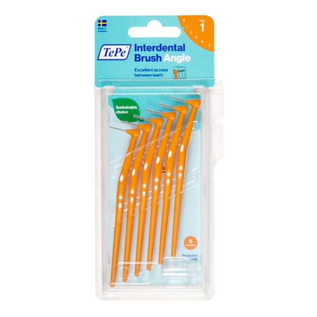 TePe International Brush Angle Μέγεθος 1 0.45mm Πορτοκαλί 6 τεμάχια