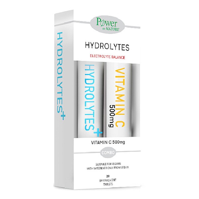 Power Health Hydrolytes 20 αναβράζοντα δισκία & Vitamin C 500mg 20 αναβράζοντα δισκία