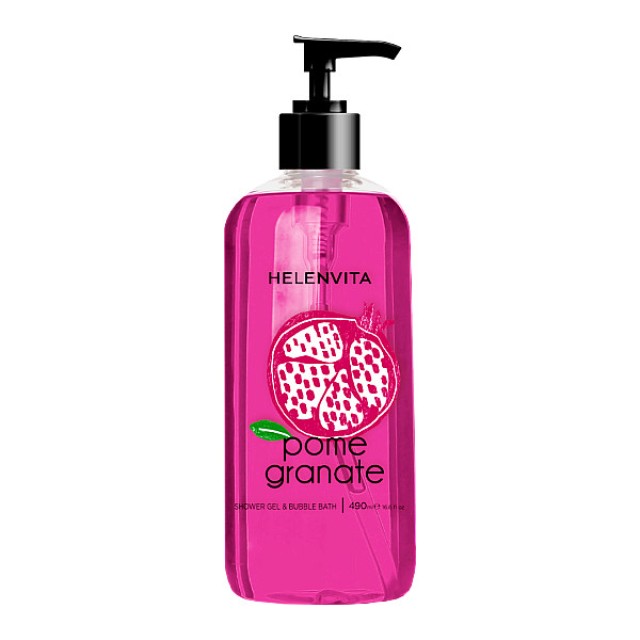 Helenvita Shower Gel & Bubble Bath Pomegranate 490ml