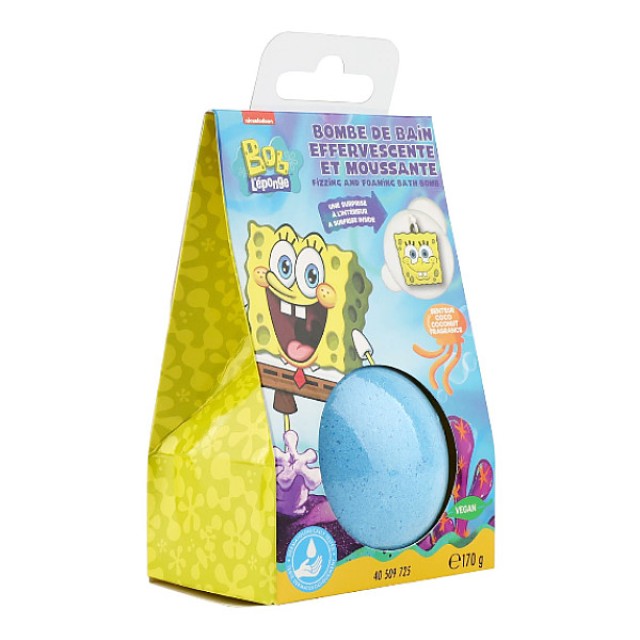 Take Care Sponge Bob Bath Bomb άρωμα Καρύδα 170g