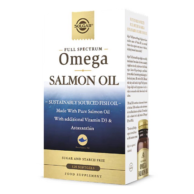 Solgar Full Spectrum Omega Salmon Oil 120 μαλακές κάψουλες