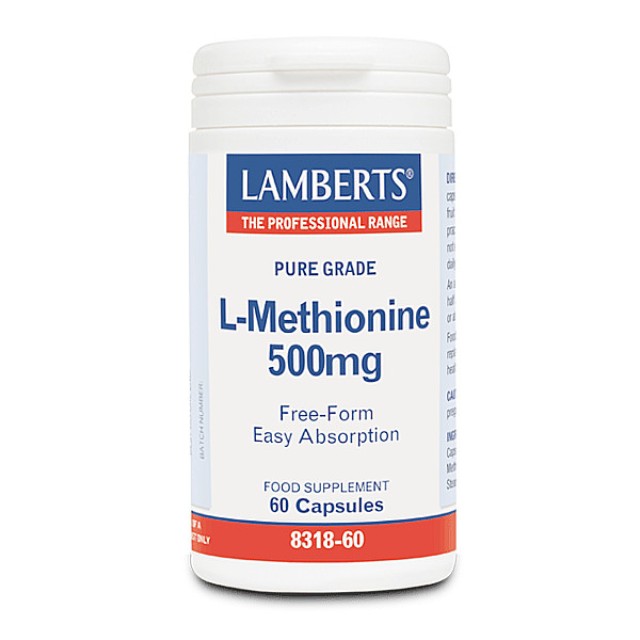 Lamberts L-Methionine 500mg 60 κάψουλες