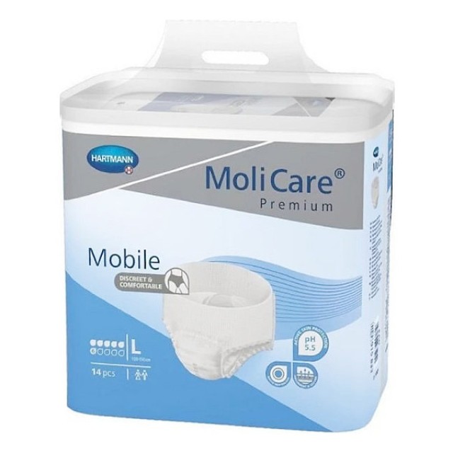 Hartmann MoliCare Mobile Slip Ημέρας 6 Σταγόνες Large 14 τεμάχια