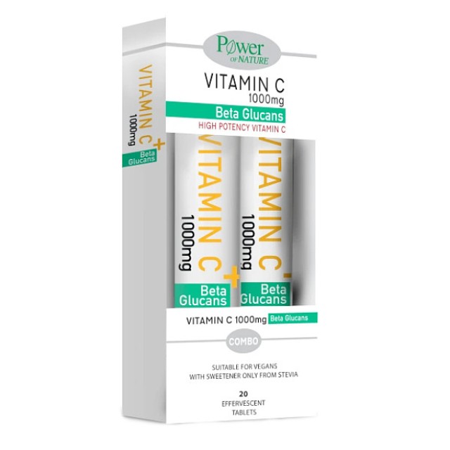 Power Health Vitamin C 1000mg Plus Beta Glucans 2x20 αναβράζοντα δισκία