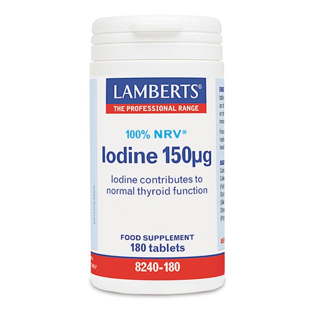 Lamberts Iodine 150μg 180 ταμπλέτες