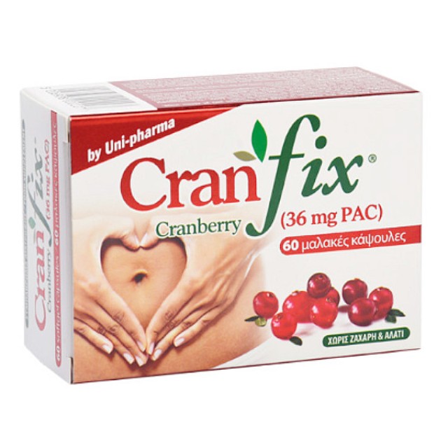 Uni-Pharma CranFix 36mg PAC 60 μαλακές κάψουλες