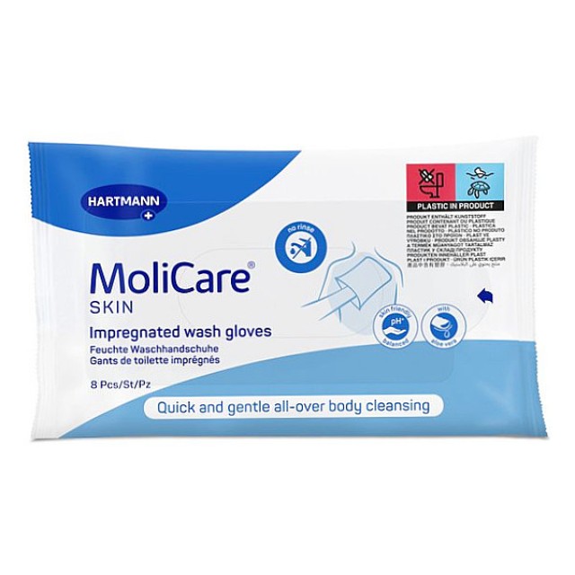 Hartmann MoliCare Skin Wash Gloves 8 τεμάχια