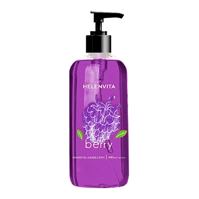 Helenvita Shower Gel & Bubble Bath Berry 490ml