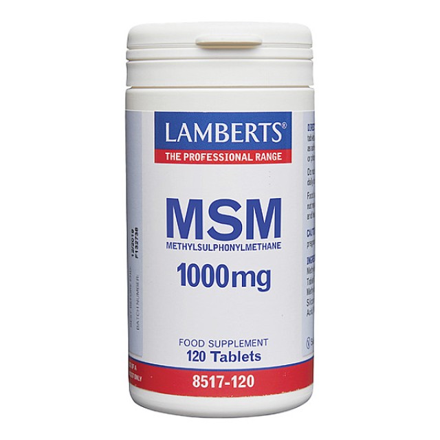 Lamberts MSM 1000mg 120 ταμπλέτες