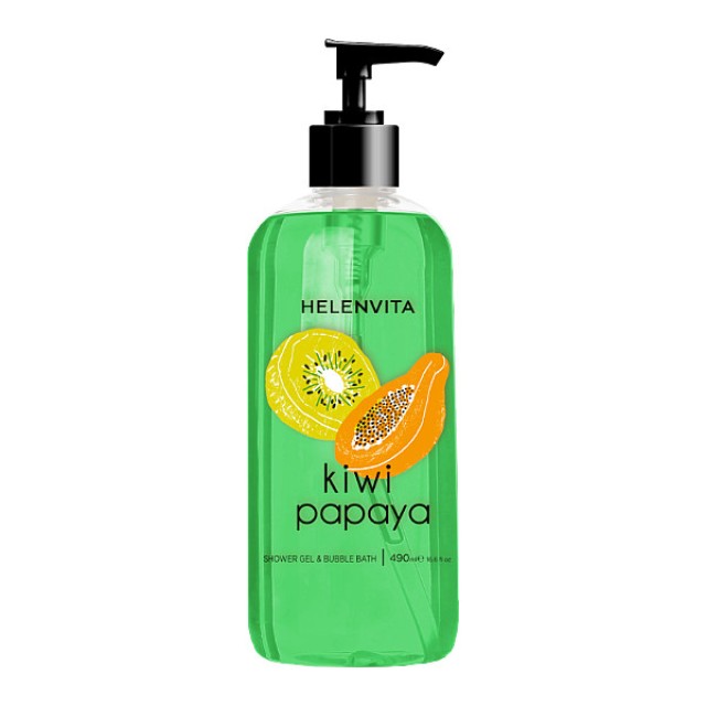 Helenvita Shower Gel & Bubble Bath Kiwi Papaya 490ml