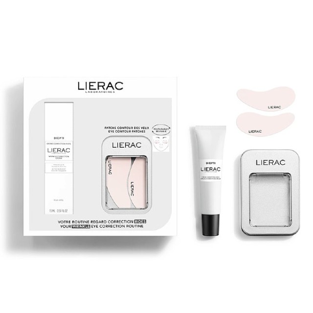 Lierac Diopti Wrinkle Correction Cream 15ml & Eye Countour Patches 1 ζευγάρι