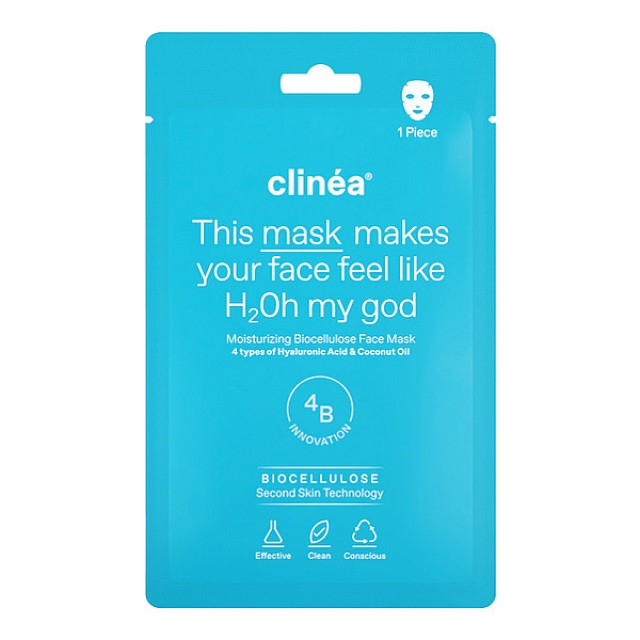 Clinea Moisturizing Biocellulose Face Mask 1 τεμάχιο