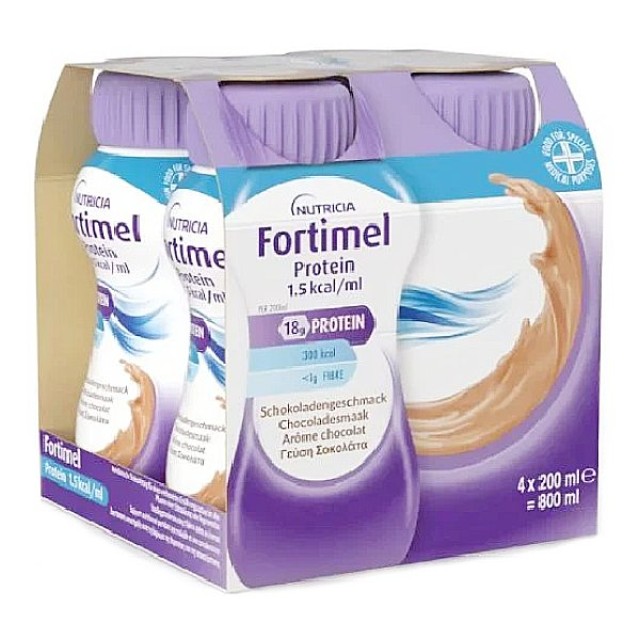 Nutricia Fortimel Protein γεύση Σοκολάτα 4x200ml