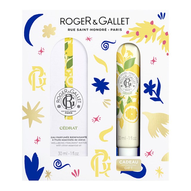 Roger & Gallet Cedrat Wellbeing Fragrant Water 30ml & Hand Cream 30ml