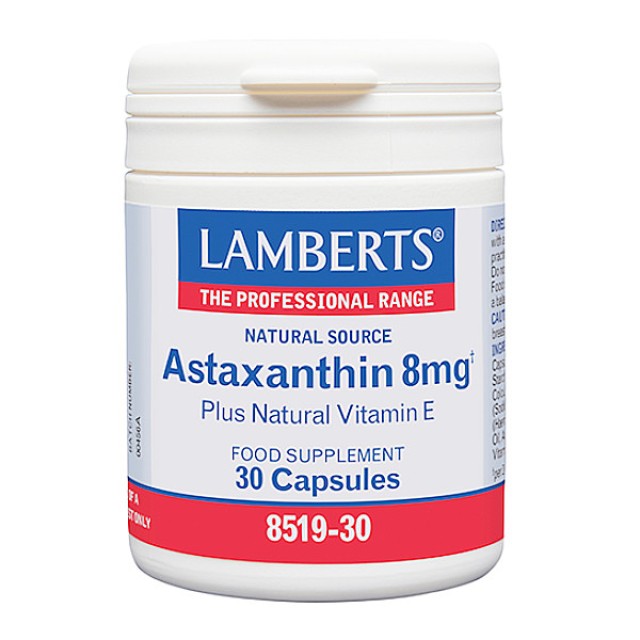 Lamberts Astaxanthin 8mg 30 κάψουλες