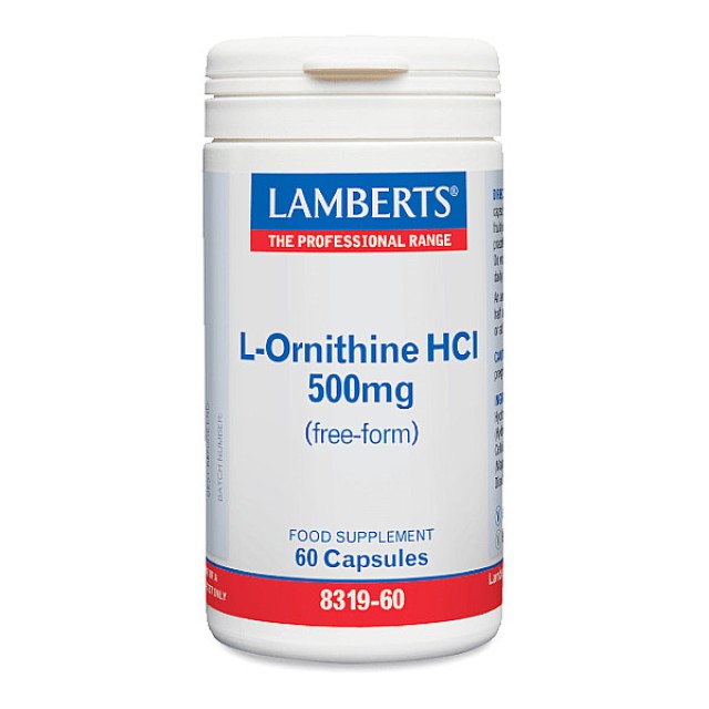 Lamberts L-Ornithine 500mg 60 κάψουλες